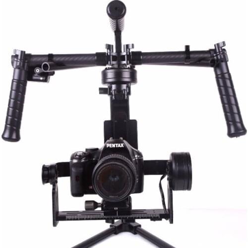 RCMOY CNC 3-Axis Brushless Gimbal Stabilizer w/ 2 gyro sensor 32-bit BASECAM joystick for Canon Mark II, III,5D3/GH4/A7S/BMPCC