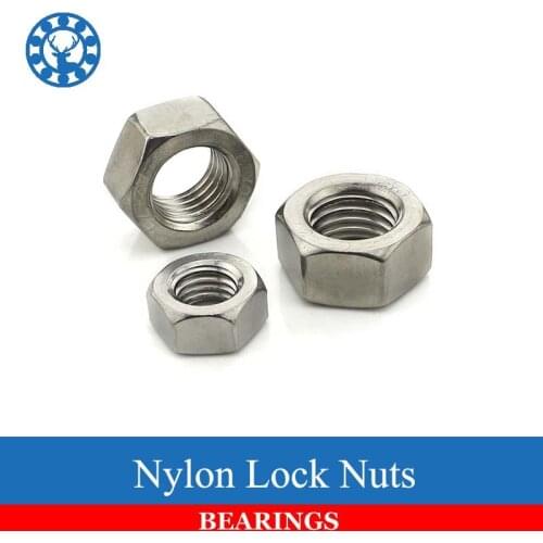 50Pcs DIN934 M2 M2.5 M3 M4 M5 M6 M8 304 Stainless Steel Metric Thread Hex Nut Hexagon Nuts