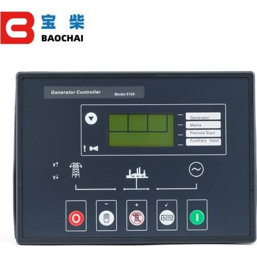 5120 AMF Diesel Generator Set Controller LCD Automatic start genset Ats control box terminal charge panel alternator part