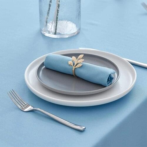 6 Pieces Alloy Leaf Napkin Buckles,European Hotel Supplies Napkin Rings,Holiday Wedding Party Everyday Dinning Napkin Holder