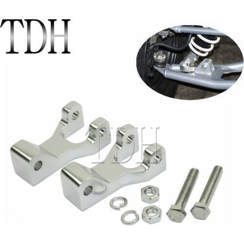 Aluminum 3.5" Silver Bottom Mount Front Lowering Kit Drop for Honda TRX 450R Yamaha YFZ450 Raptor 700