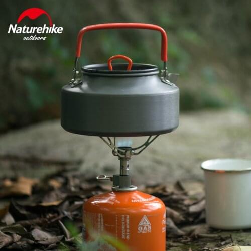 Naturehike Wild Camping Hiking 1.1L Aluminium Alloy Tea Kettle Outdoor Ultralight Portable Cookware Boiling Water Pot For Picnic