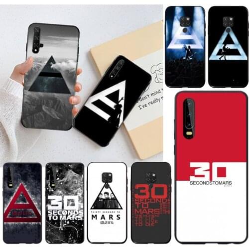30 Second To Mars 30STM poster Cover Black Soft Shell Phone Case for Huawei P40 P30 P20 lite Pro Mate 20 Pro P Smart 2019 prime