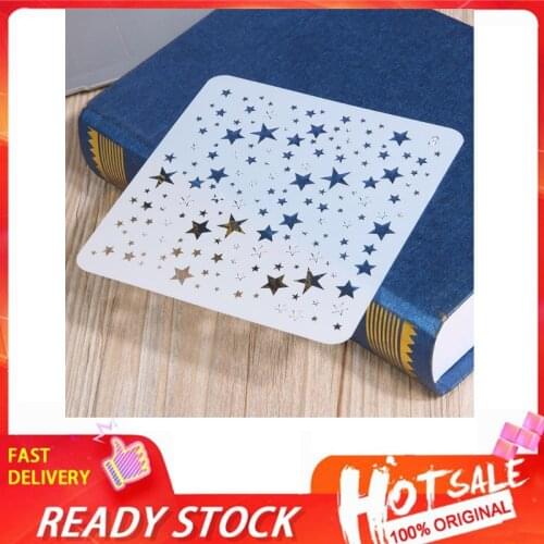 Non-toxic Star Mold Theme Hollow Lace Ruler Embossing Template DIY Photo Album Draw Tool Educational Supplies