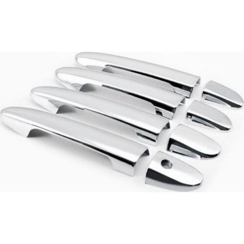 For KIA K2 RIO Sedan 2011 2012 2013 2014 New Chrome Car Exterior Door Handle Cover ABS Outside Auto Accessories Sticker
