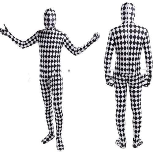 Halloween Sexy Leather Cat Girl Cosplay Costumes Nightclub DS DJ Jumpsuit Chessman Siamese Elastic Stage Festival Outfit SL2511