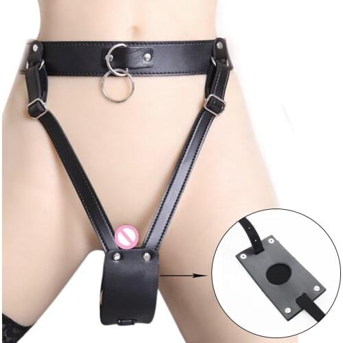 Dick Cock Rings Cockrings Anal Butt Plug Buttplug Chastity Belt PU Leather Sexy Lingerie Underwear Penis Panties Sextoys For L1