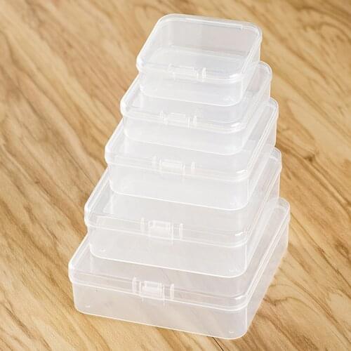 Storage Box Small Empty Box Plastic Storage Box PP Jewelry Earring Bead Screw Holder Case Display Organizer Container