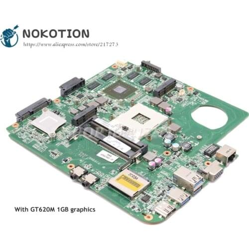NOKOTION For Fujitsu lifebook LH532 Laptop Motherboard DA0FJ8MB6F0 HM76 DDR3 GT620M 1GB Video card
