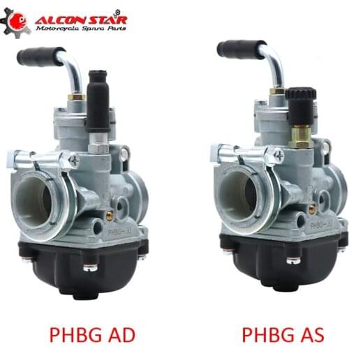 Alconstar- Dellorto PHBG 17.5mm/19.5mm AS/AD Motorbike Carburetor 4 Stroke 50cc-80cc Engine For Scooter Moped Mini Bike Pocket