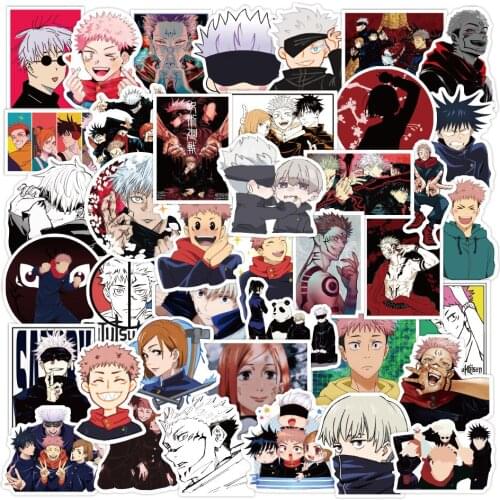 100pcs anime jujutsu kaisen sticker for computer laptop Guitar Refrigerator Suitcase Cup NS switch PS4 PS5