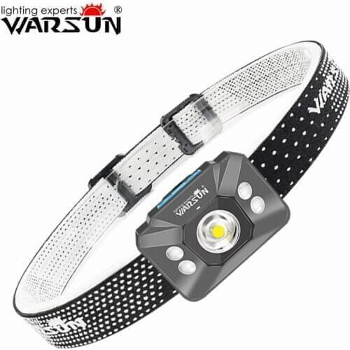 WARSUN WO7 LED High Lighting Strong Power 20cm Sensor Function Rechargeable Battery 1000 Lumen IP66 Waterproof Head Lamp