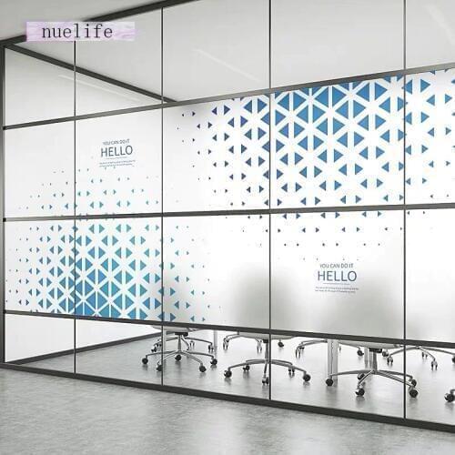 Irregular office window film stained glass sticker electrostatic custom frosted meeting room home Self-adhesive decorative films