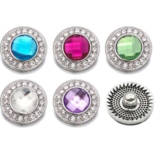 Wholesale w427 Flower 3D 18mm 20mm metal snap button for Bracelet Necklace Interchangeable Jewelry Women accessorie findings