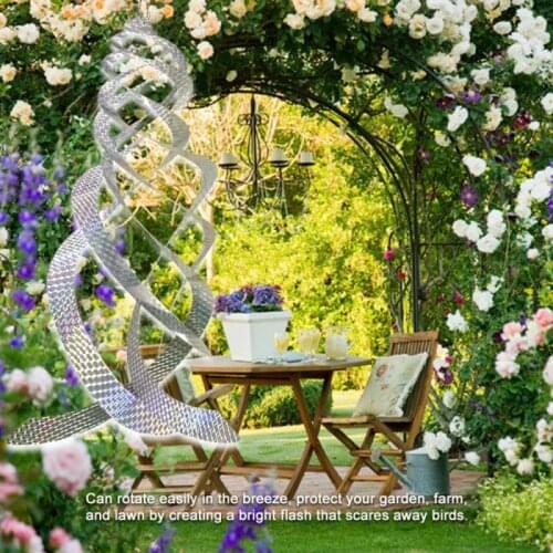 3pcs Bird Repeller Rotating Rod Hanging Reflective Bird Deterrent Device Environmental Protection Agricultural Garden Tools