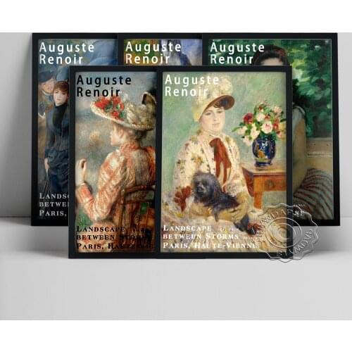 Pierre Auguste Renoir Female Portraits Poster, In Summer Canvas Painting, The Umbrellas Wall Picture, By The Seashore Home Decor