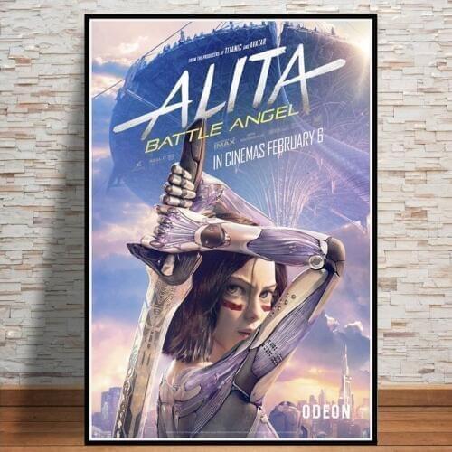 Alita Battle Angel Movie Film Game Posters And Prints Canvas Painting Wall Pictures For Living Room Decorative Home Decor Art