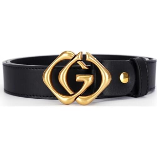 Luxury Vintage Designer Double G Belts Men High Quality Women Genuine Real Leather Dress Strap H Belt for Jeans GG Buckle
