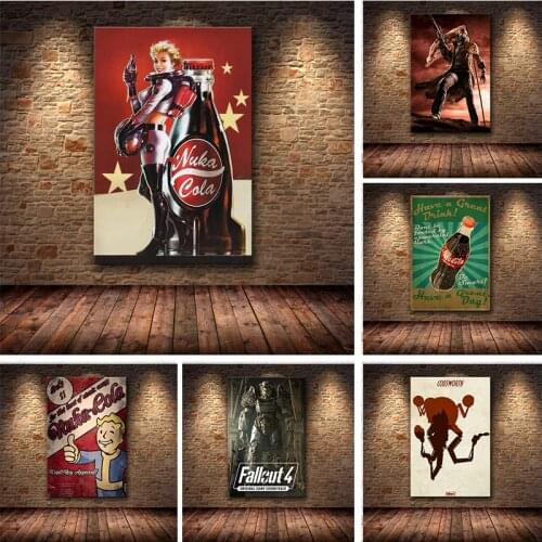 Drawing Core Wall Stickers Fallout Game Poster and Print Wall Art Canvas Printing Wall Art Pictures for Bedroom Print Decorative