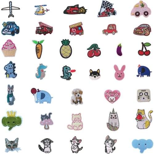 Animal self-adhesive micro-chapter can be sewn jacket childrens clothes embroidery DIY clothing supplies fabric 1PCS for sale