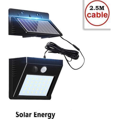 30 LEDs Solar light Solar Panel Power lamp PIR Motion Sensor Path light Street Porch Security Outdoor Waterproof Wall lamp indoo