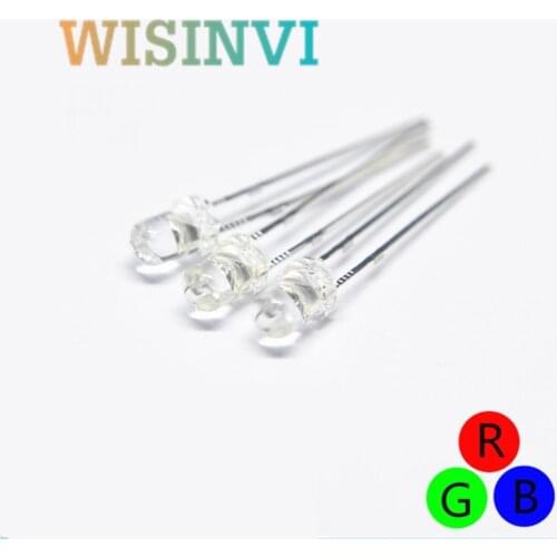 RGB LED Fast Slow Flash Blink F3mm 5mm 8mm 10mm Diodo Light-Emitting-Diode Rainbow MultiColor Red Green Blue Synflash 2Pins