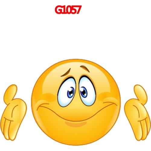 Vinyl Smiley Auto Sticker Car Body Doorhandle Sticker Door Handle Decal