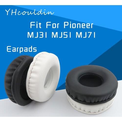 YHcouldin Earpads For Pioneer MJ31 MJ51 MJ71 SE-MJ31 SE-MJ51 SE-MJ71 Headphone Accessaries Replacement Wrinkled Leather