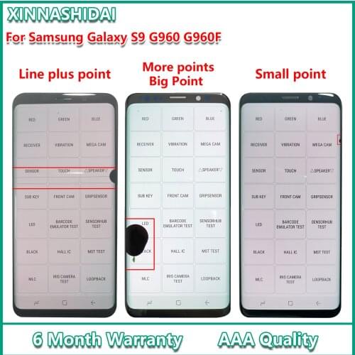 Original For Samsung S9 LCD Display Touch G960 G960F Display For Samsung S9 Black Dots LCD Display Touch Screen Digitizer