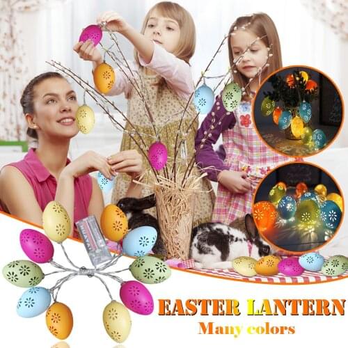 10/20/40 Bunny Egg Rabbit Led String Lights Battery Operated Fairy String Lights Easter Decorations For Home Easter Light Garlan