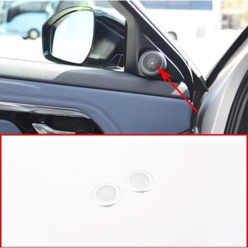 2 Pcs For Range Rover Evoque 2020 Car Accessories Car Aluminum Alloy Tweeter Speaker Cover Trim