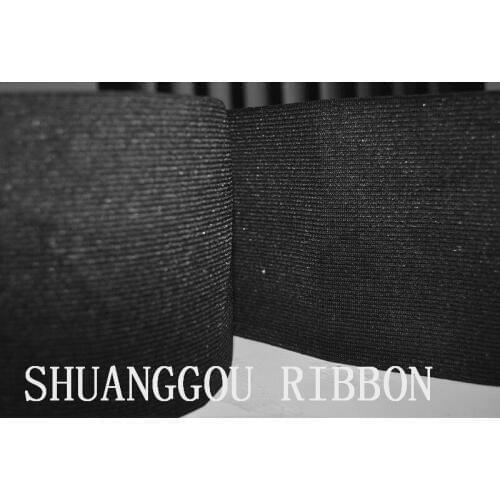 4''(10cm) 5meters Braided Elastic Cord.black