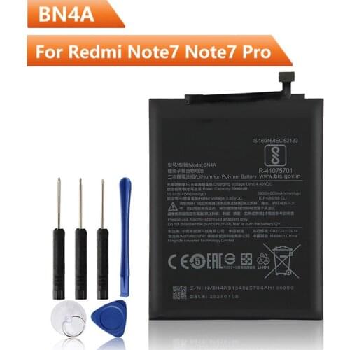 Xiao Mi Original Replacement Phone Battery BN4A For Xiaomi Redmi Note7 Note 7 Pro M1901F7C Rechargeable Battery 4000mAh