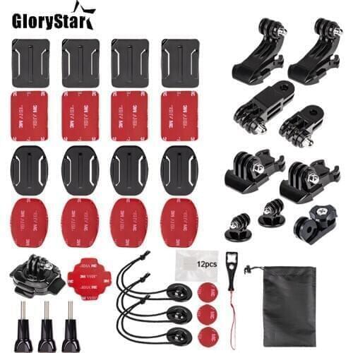 GloryStar Action Camera Accessories for GoPro Hero6 5 Black, Hero 8 7 6 5,4,3,2,1 APEMAN,SJCAM for Xiaomi Yi Xiao mi Yi2 4K osmo