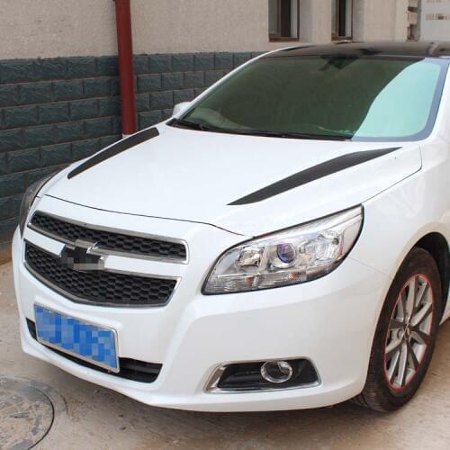 Car Decals Racing Sport stripes for MALIBU Vinyl Motor Bonnet Hood stickers CG297