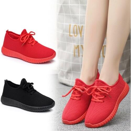 Breathable Tenis Sneakers Women Shoes 2019 Winter platform Knitting Flats Soft Walking Shoes Plus Size Add Wool Chaussures Femme