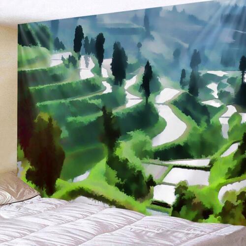 Landscape Tapestry Wall Hanging Home Deco Mandala Bohemia Hippie Print Free Shipping Large Plus Size