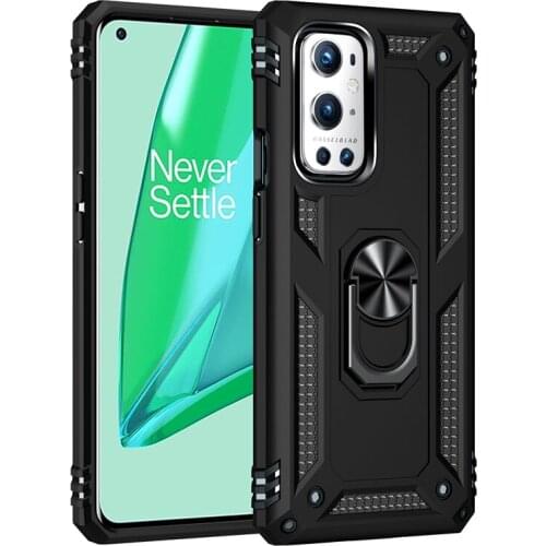 Kickstand Dirt-resistant Anti-scratch PC+ TPU Case for Oneplus 9 7 Pro with Finger Ring Cover