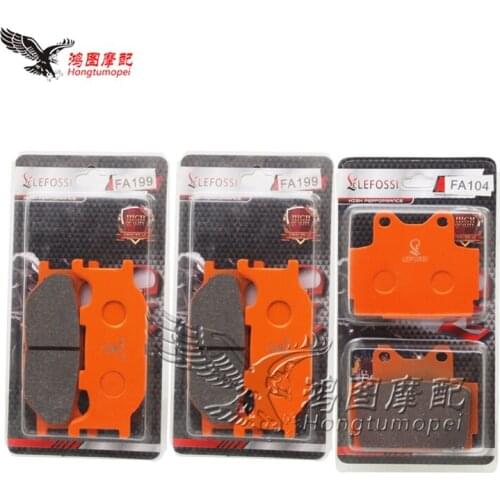 Motorcycle Front Rear Brake Pads sets For Yamaha XJR400 XJR 400 1995-1999 XJ 600 S / N XJ600S XJ600 XJ600N 1998-2003
