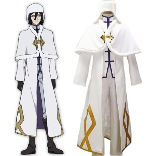 Anime Comic Bungo Stray Dogs Cosplay Costumes Fyodor Dostoyevsky Cosplay Costume Uniforms Clothes Suits White Long Full Sets Hot