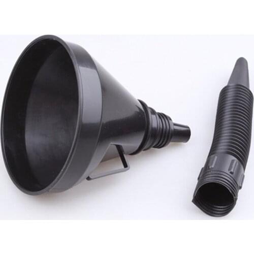 Oiler filter funnel Car Repair Tool Oil filling Equipment With filter flexible tube For safety emergency travel car accessories