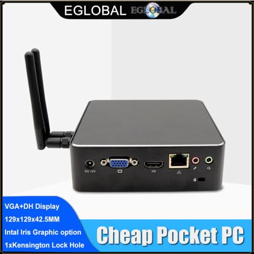 Intel i5 8250U 4 Cores 8 Threads 6M Cache Mini PC Win10 Pro Msata DDR4 16GB 4K HDMI VGA Top EGLOBAL Mini Computer