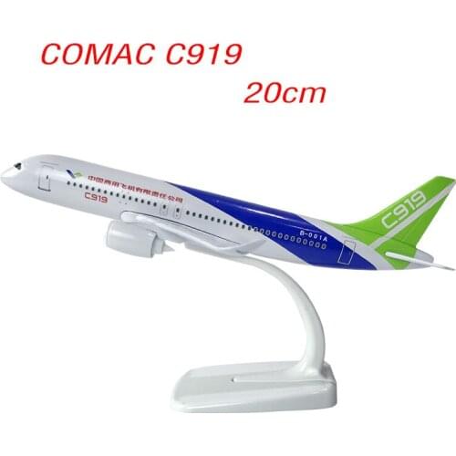 Diecast Airplane Model COMAC C919 Airliner Static Display Desktop Decoration Adult Gift Collection Toys for Boys