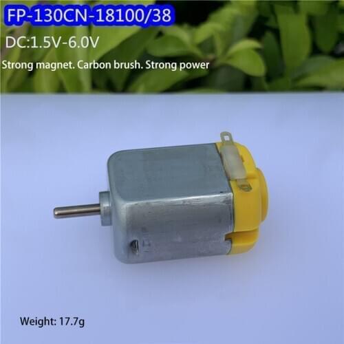 DC 1.5V-6V Strong Magnet Motor Carbon Brush Electric Motor 130-18100 High Torque Motors for DIY Toy model,Remote Control Car