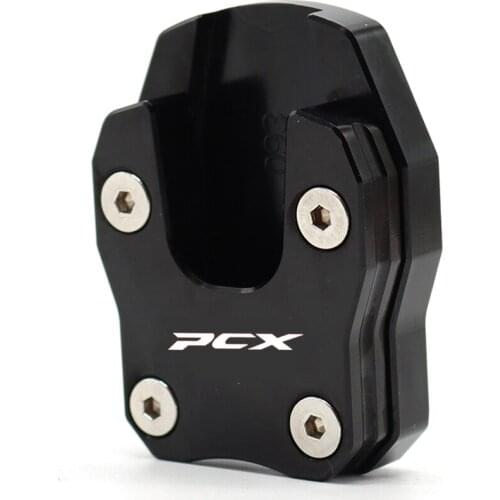 New Motorcycle CNC Kickstand Sidestand Stand Extension Enlarger Pad Fit For HONDA PCX125 PCX150 PCX 125 PCX 150 2018 2019 2020