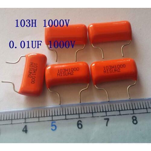 Original new 100% 0.01UF 1000V 103H1000 CBB film capacitor 103 10NF 1000V (Inductor)