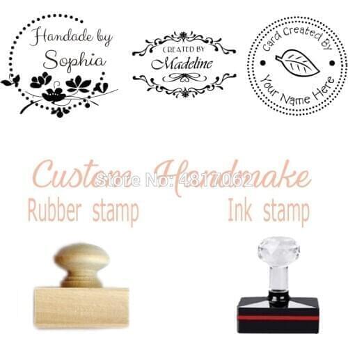 Handmade Stamp, Rubber Stamp, Custom Stamp, Personalized Stamp, Self Inking Stamp, Handmade by Stamp, Handmade by stamp