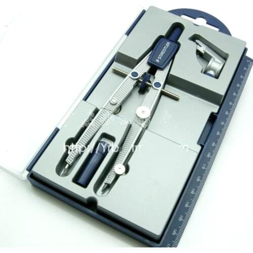 STAEDTLER 55001 adjustable speed compasses for student clipping pencil compasses coppasso escolar circle drawing compas scolaire