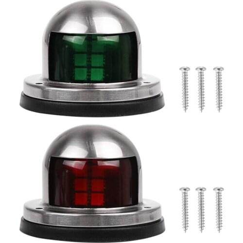 LED Navigation Lights Deck Mount New Marine Sailing Lights for Bow Side Port Starboard Pontoons Chandlery Boat Yacht