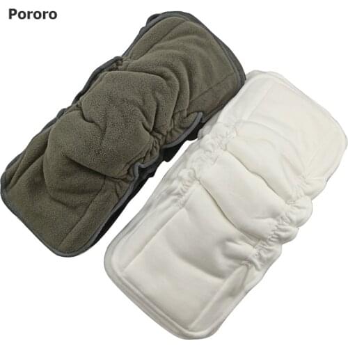 Pororo cloth diapers panties 5-layer organic bamboo cotton changing inserts for baby washable eco-friendly cloth diaper cover